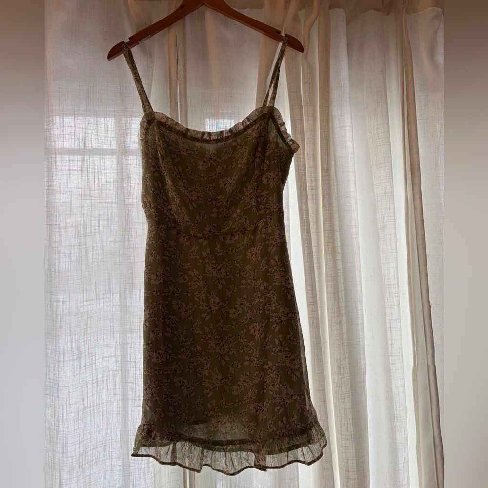 Lush Green Floral Dress